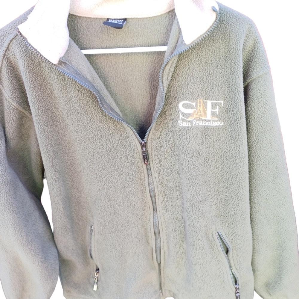 San Francisco Golden Gate Long Sleeve Fleece Pullover Sweater (B05)